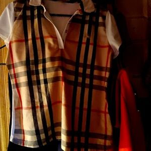 Collared burberry size XXL